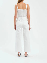 Daze - Crop High Rise Vintage Straight Jeans