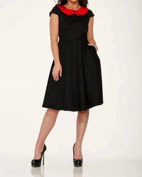 Orchid Bloom - Collar Swing Dress