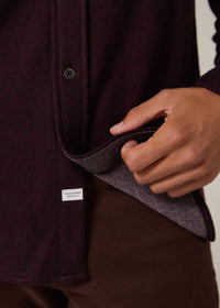 7Diamonds Generation Long Sleeve Shirt in bordeaux - men's shirt - view 4