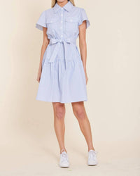 Dolce Cabo - Stripe Belted Mini Dress
