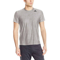 adidas Men's Vertical Heather Short Sleeve Tee in gray - men's t-shirt