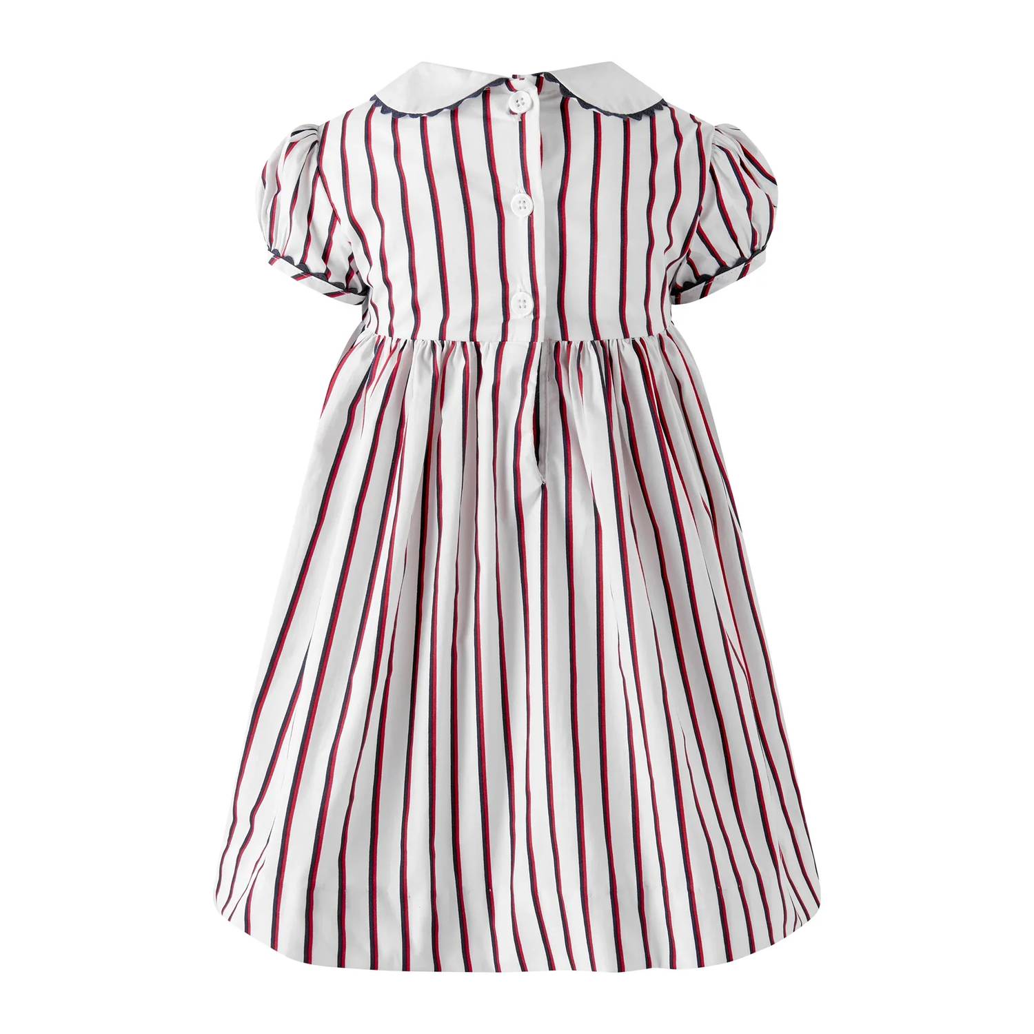 Rachel Riley - Kids' Sailboat Smocked Stripe Dress And Bloomers
