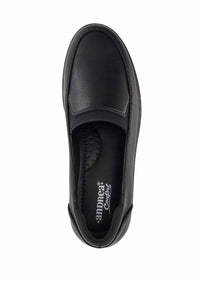Andrea Women's Wedge Heel Loafer in black - women's flats - alternate view