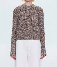 PISTOLA Quinn Sweater in chocolate marl 1 - women's sweater