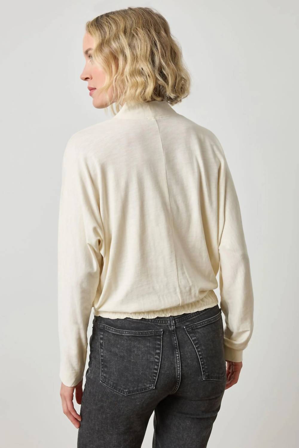 Lilla P - Shawl Collar Wedge Top