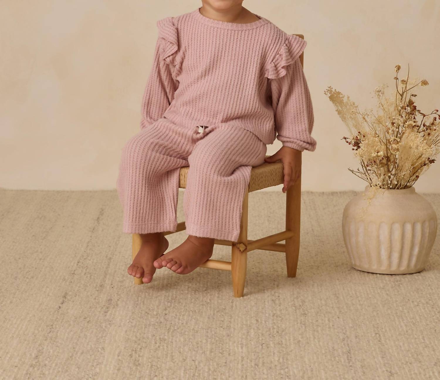 Quincy Mae - Girl's Ruffle Cozy Set