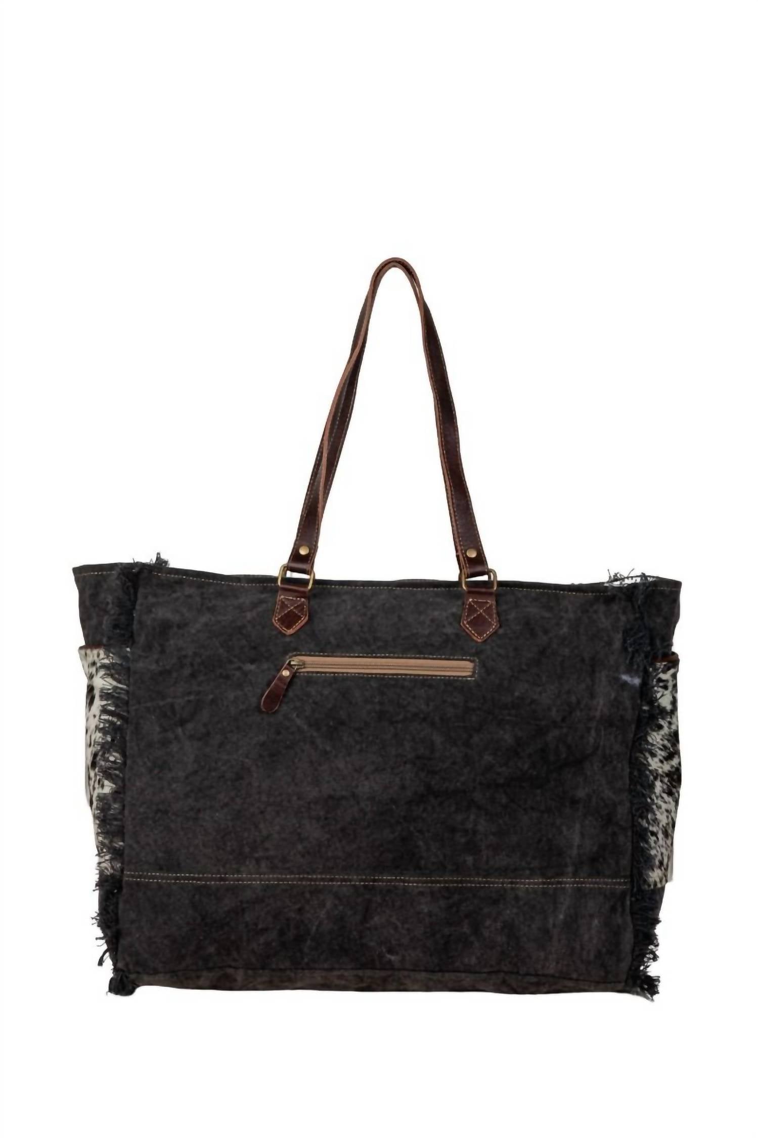 Myra Bag - Women's Cross Stitched Weekender Bag