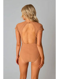 BUDDYLOVE Mona One Piece Swimsuit in sand - women's swimwear - detail view