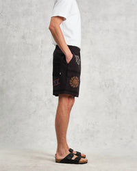 Wax London - Kurt Doodle Embroidery Short