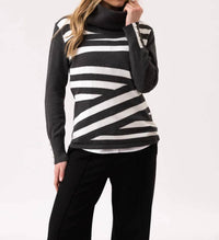 Marble - Classic Fit Cowl Neck Sweater