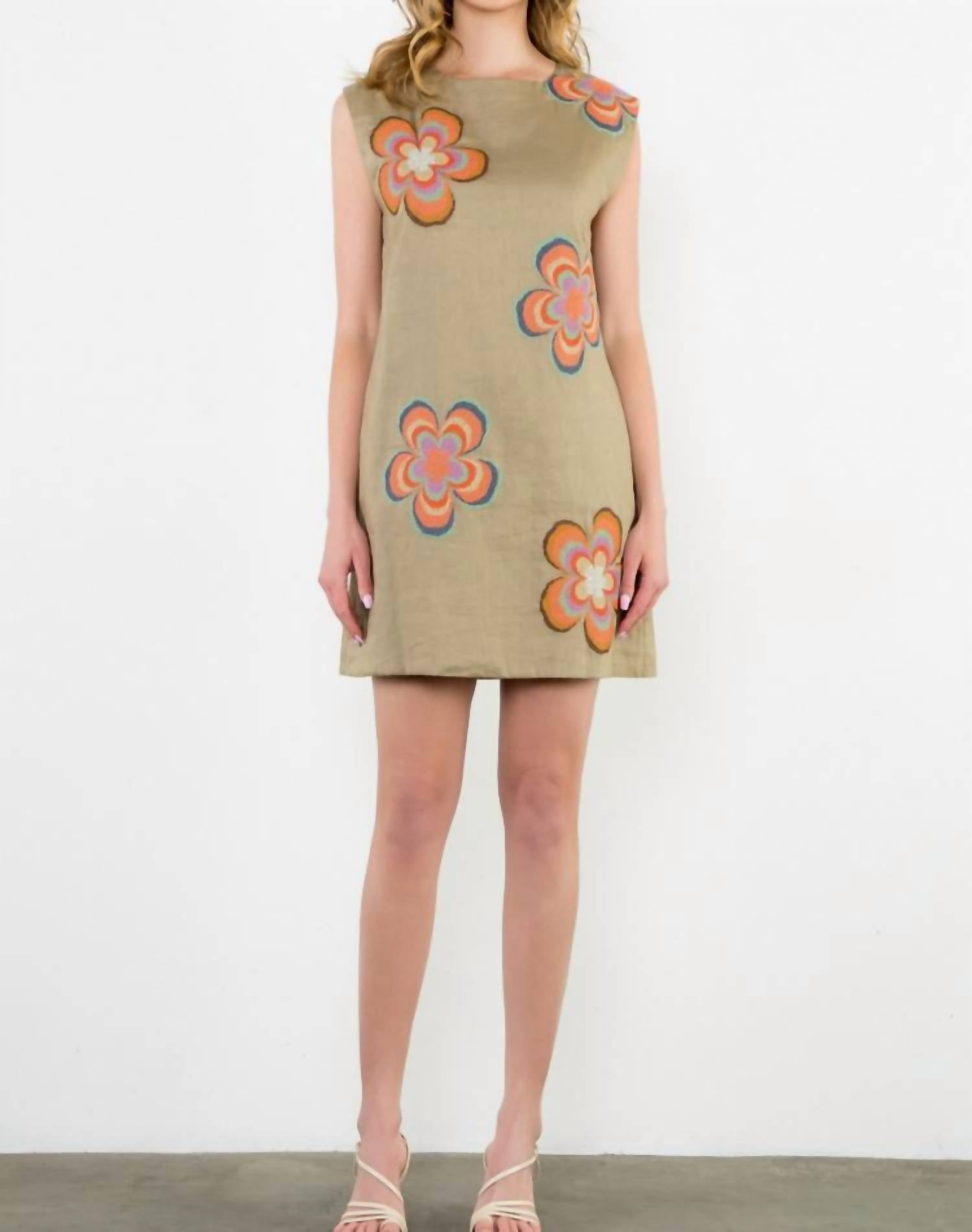 Thml - Havana Floral Embroidered Dress
