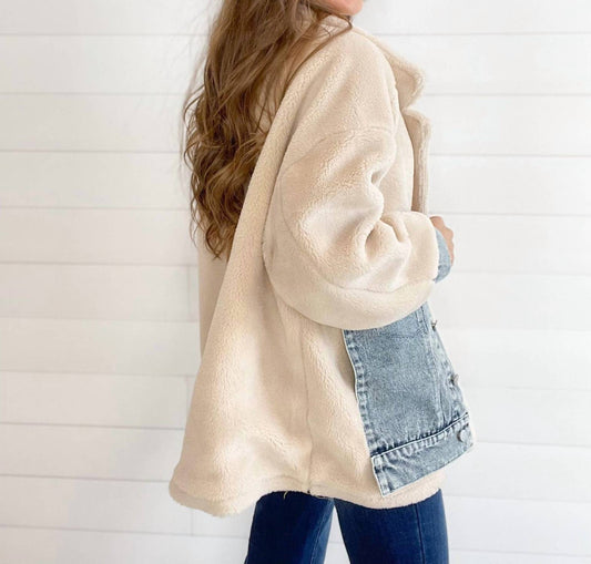 Ellison - Mixed Media Sherpa Denim Jacket