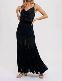 Bluivy - Silky Cowl Neck Cami Top
