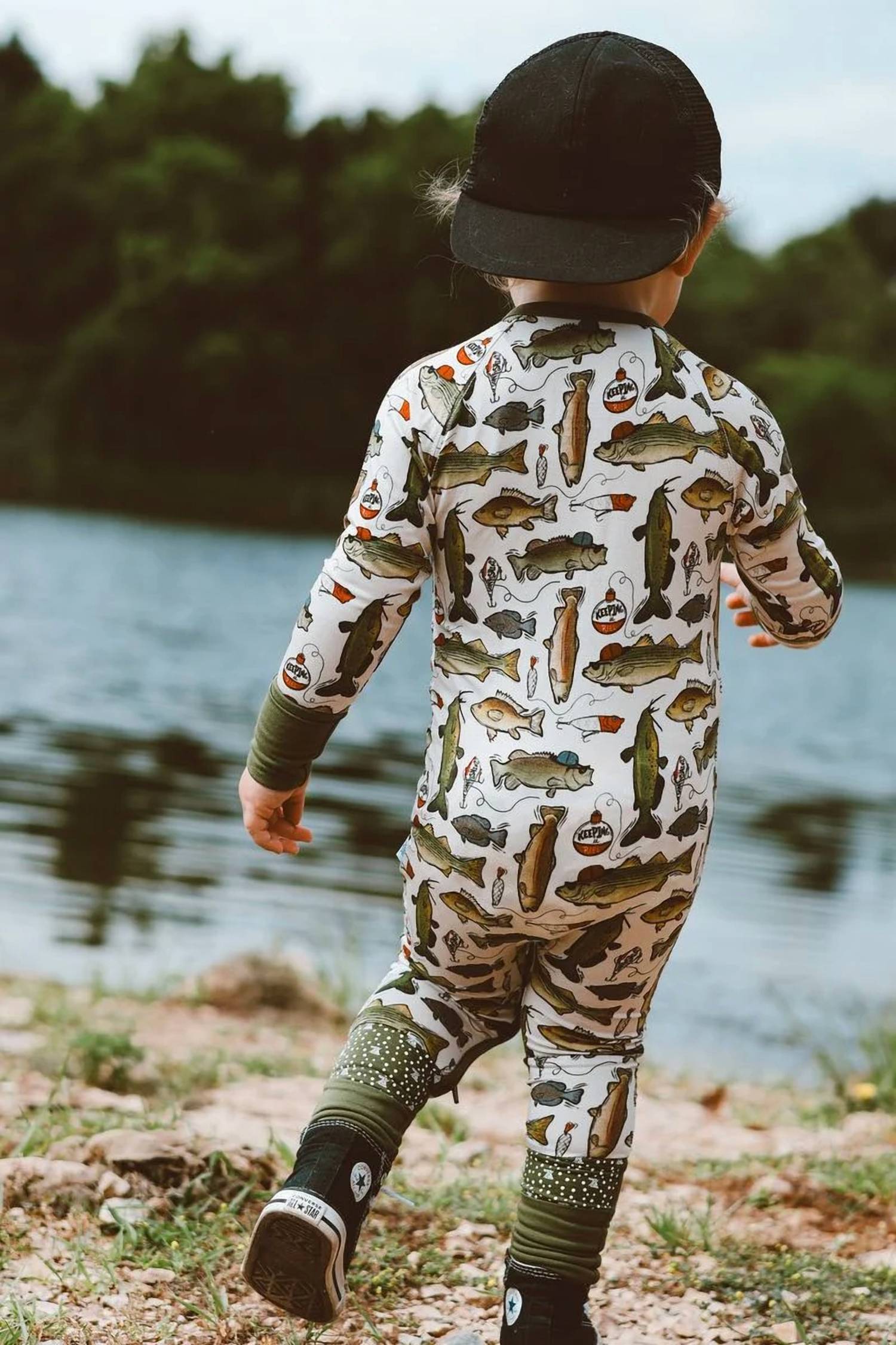 Fletch - Wishin I Was Fishin Bamboo Snoozer Onesies