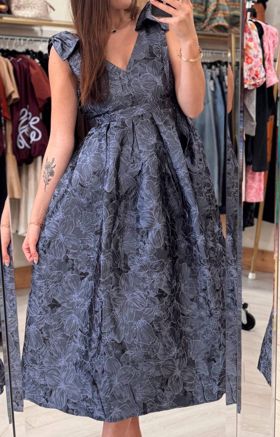 Entro - Women's Slate Soirée Dress