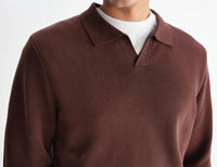 Wax London - Men's Carter Open Collar Polo