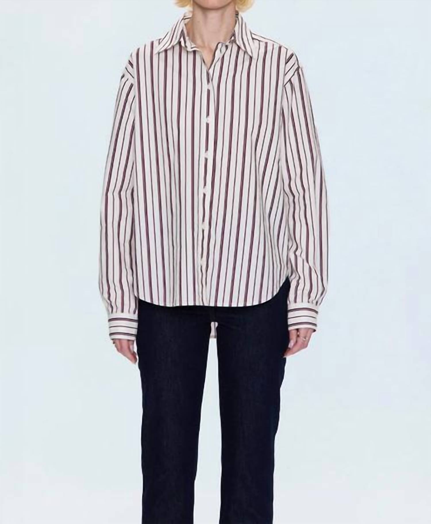 Pistola - Finlay Oversized Stripe Button Down Shirt