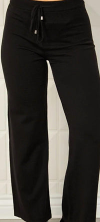French Kyss - Drawstring Wide-leg Pant