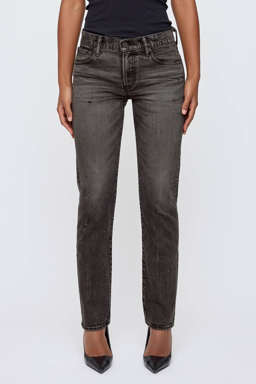 Moussy - Bellview Slim Straight Denim Jean