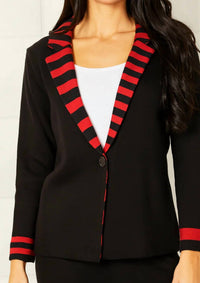 Angel Apparel - Double Striped Long Sleeve Blazer