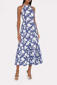 Milly - HAYDEN FLORAL EMBROIDERED MIDI DRESS