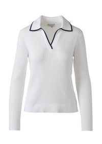 Kinross - Tipped Rib Polo Top