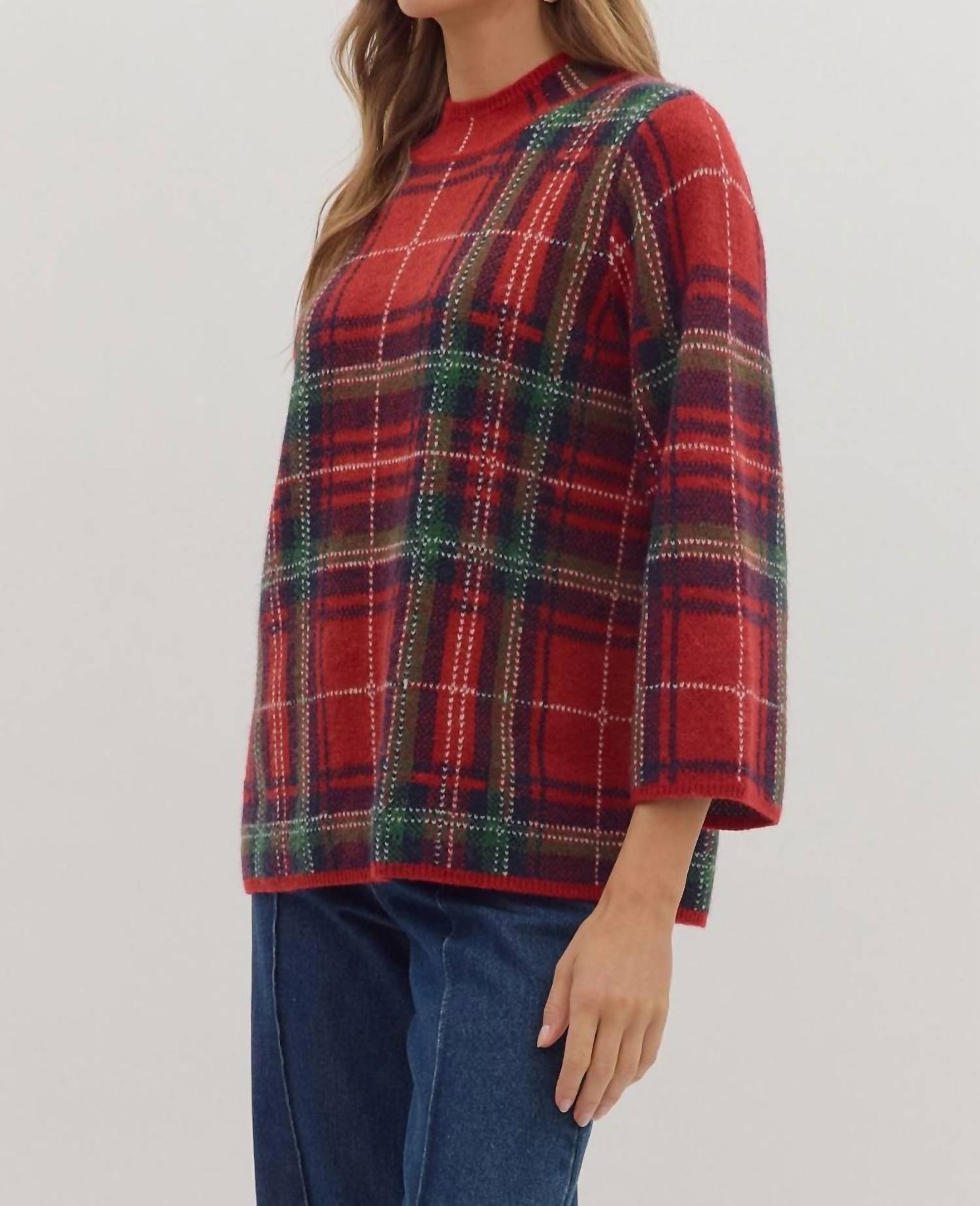 Entro - Adelina Plaid Sweater