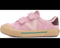 Victoria - Kid's Tribu Wide Fit Split Leather & Contrast Sneakers