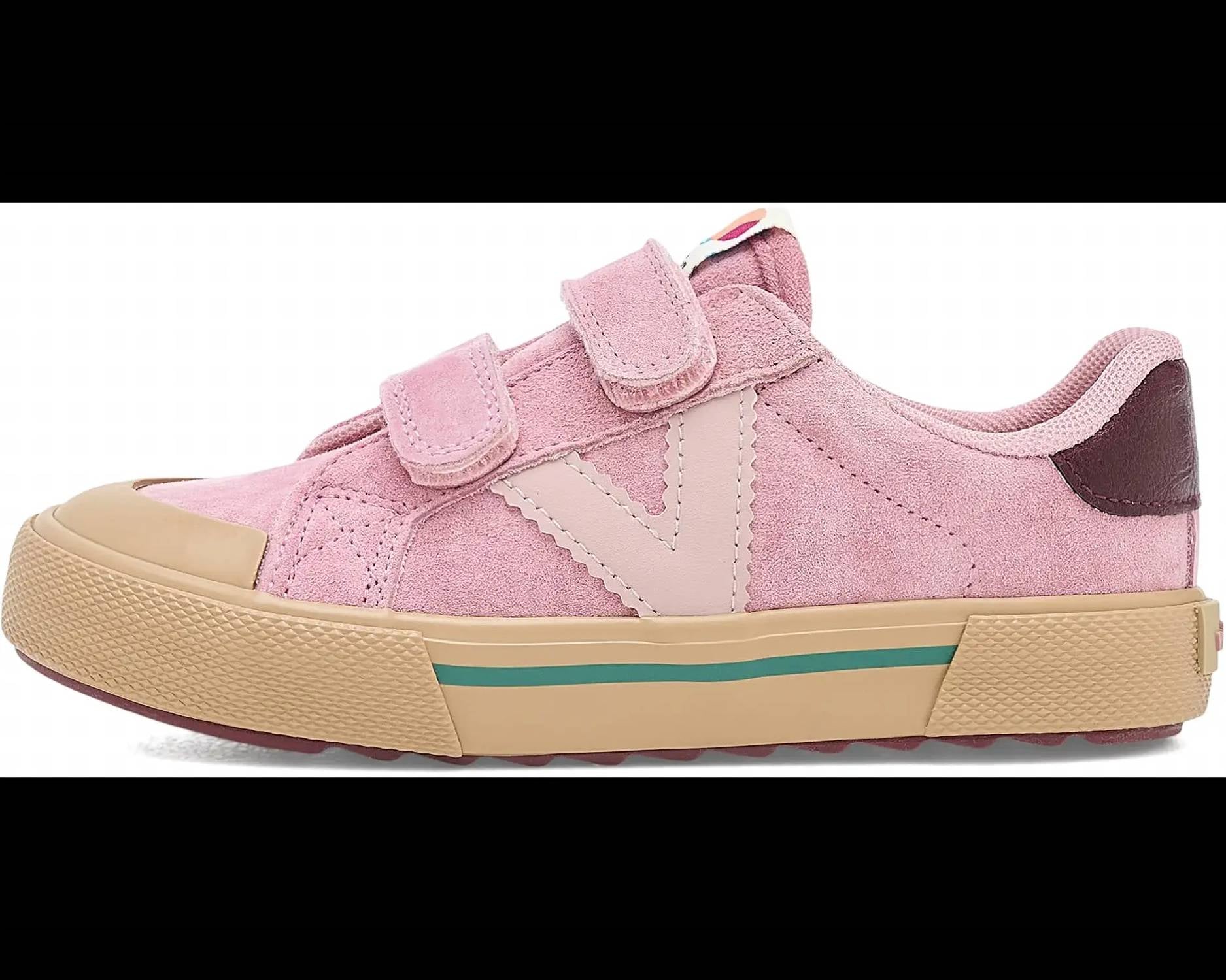 Victoria - Kid's Tribu Wide Fit Split Leather & Contrast Sneakers