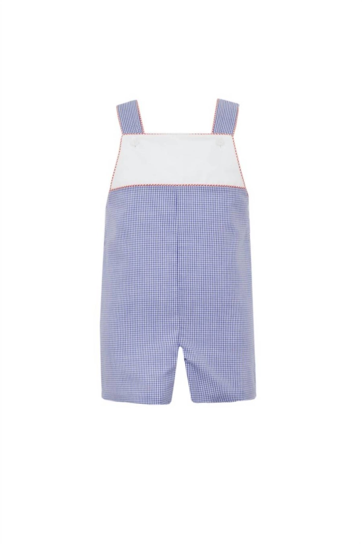 Petit Bebe - Boys' trimmed gingham jon jon
