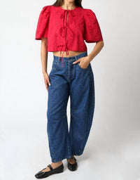 Olivaceous - Ciera Tie Front Top