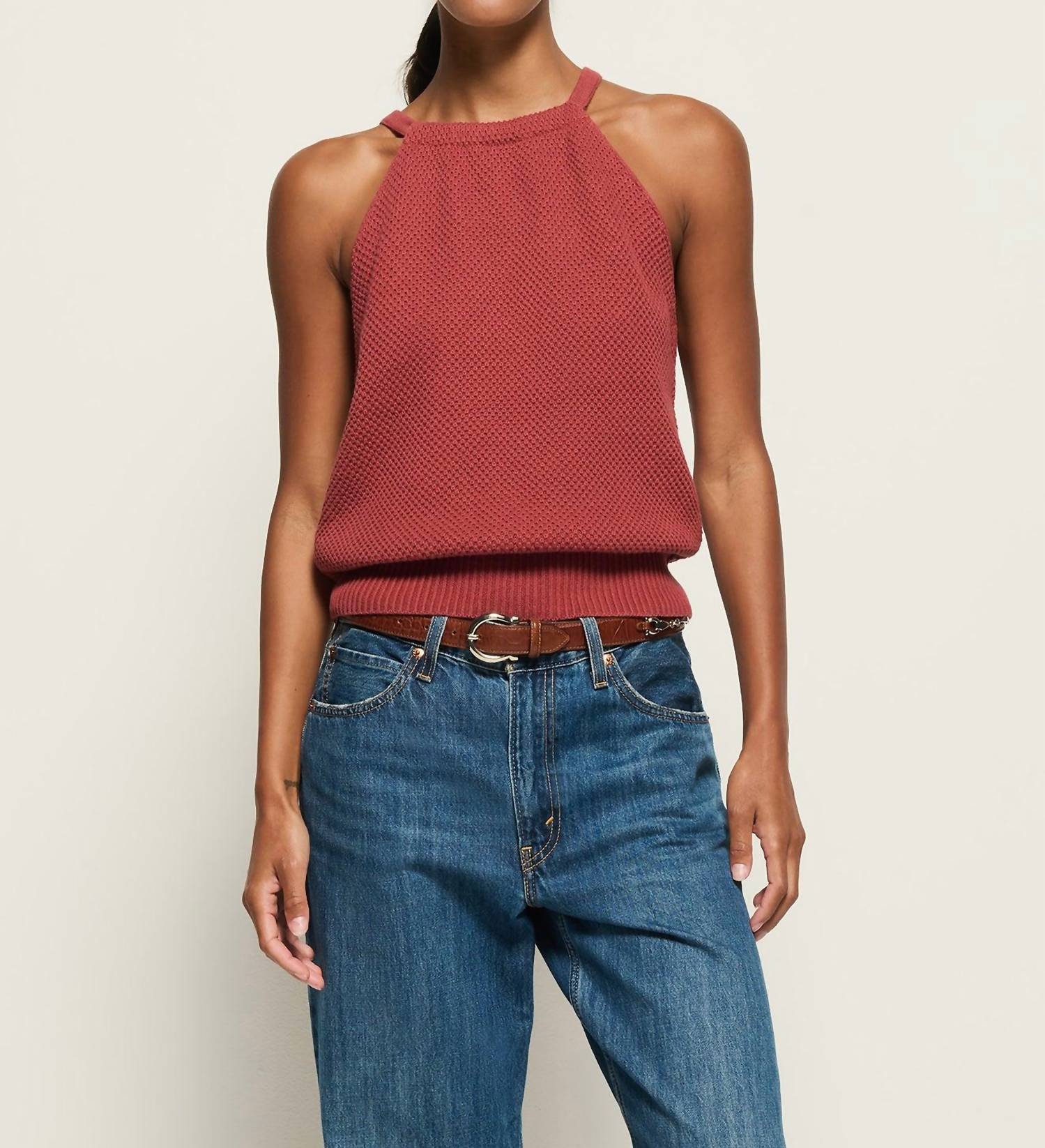 Nation Ltd - Auburn Sleeveless Sweater Top