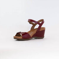 dansko Women's Arielle Sandal in red glazed kid leather - women's sandal - view 5