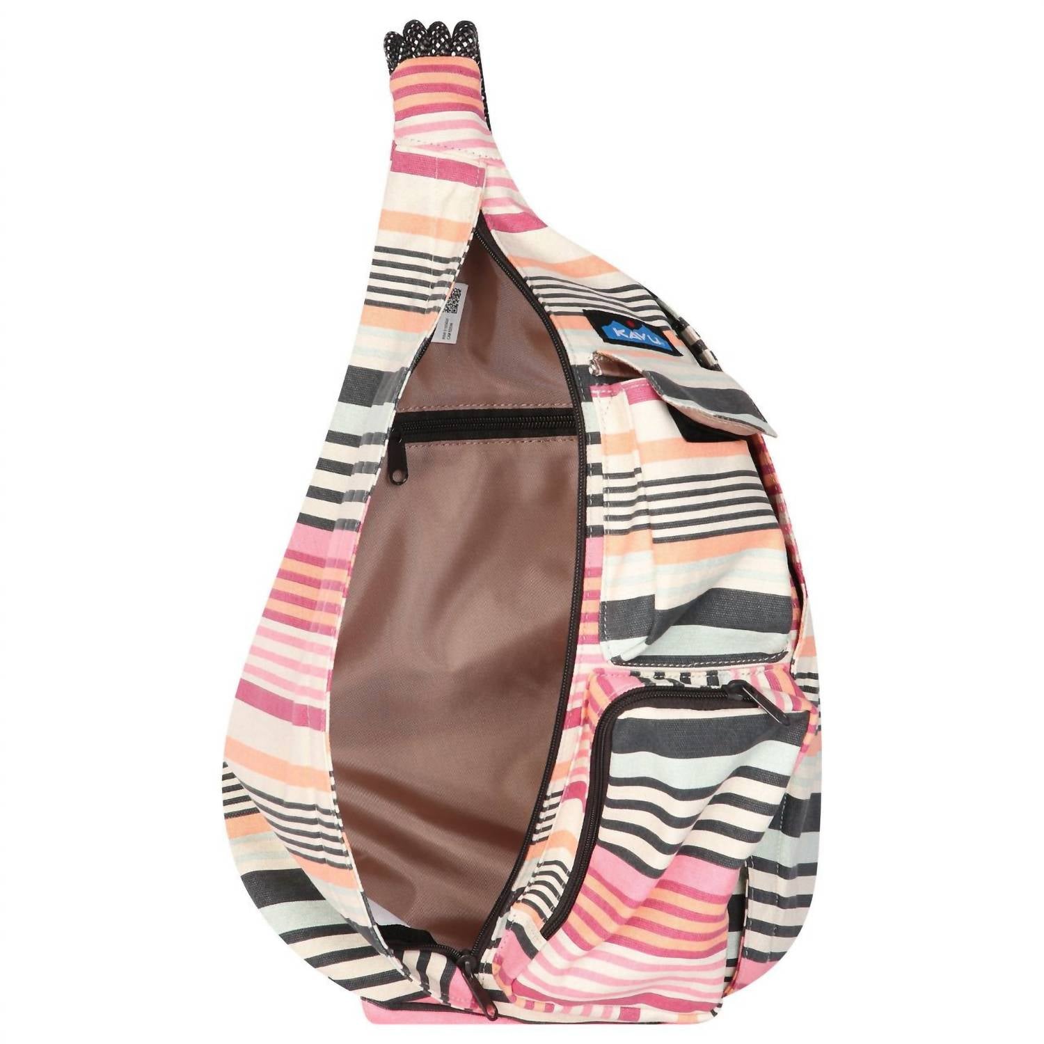 KAVU Women's Rope Bag in midsummer stripe - women's bag - alternate view