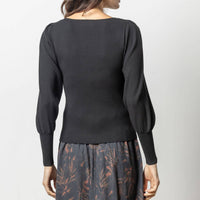 Lilla P - Full Sleeve Square Neck Sweater