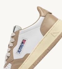 AUTRY Women's Medalist Low Sneaker in white pepper - women's sneaker - alternate view