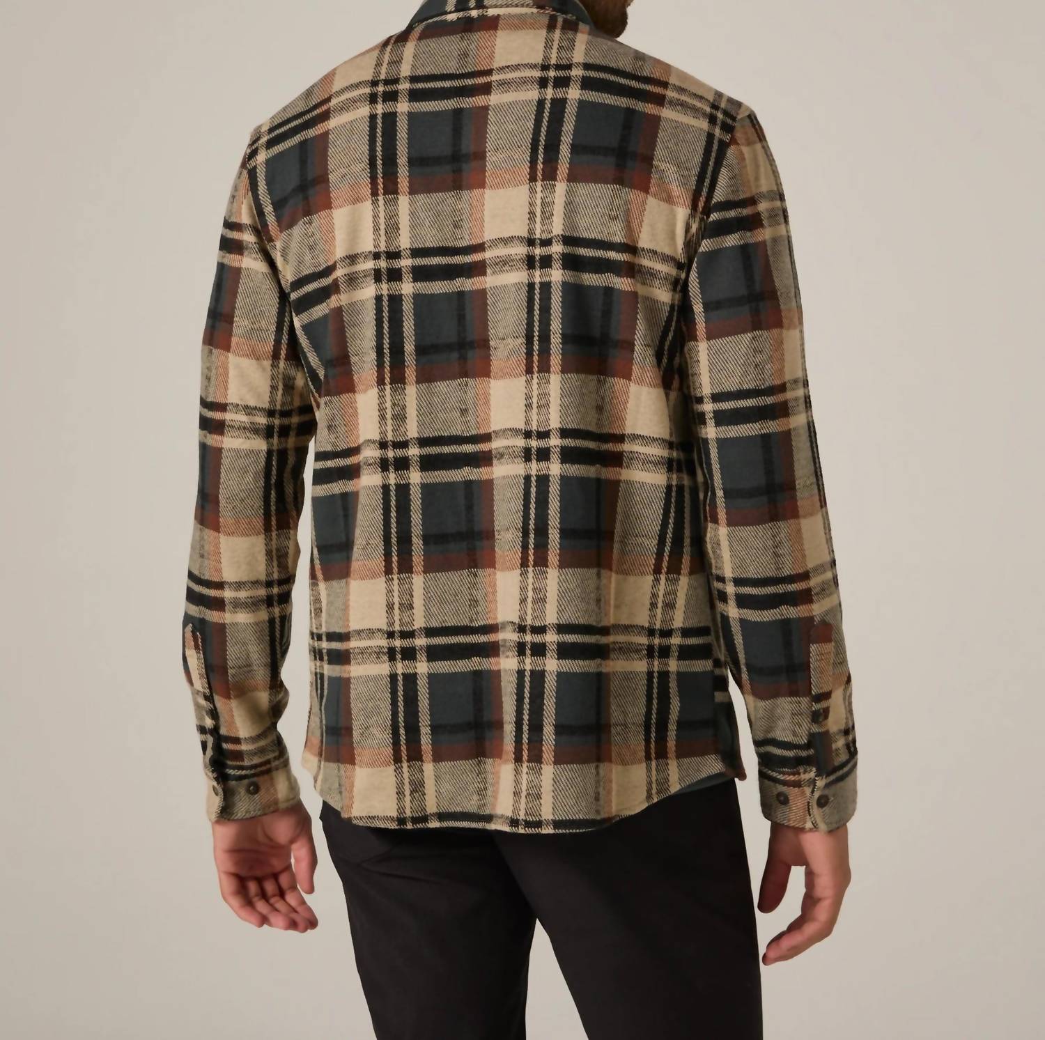 7Diamonds Generation Long Sleeve Shirt in petrol navy - men's shirt - alternate view