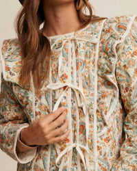 Listicle - Solana Paisley Quilted Jacket