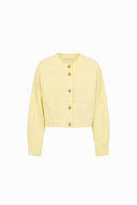 Ulla Johnson - The Briar Collarless Denim Jacket
