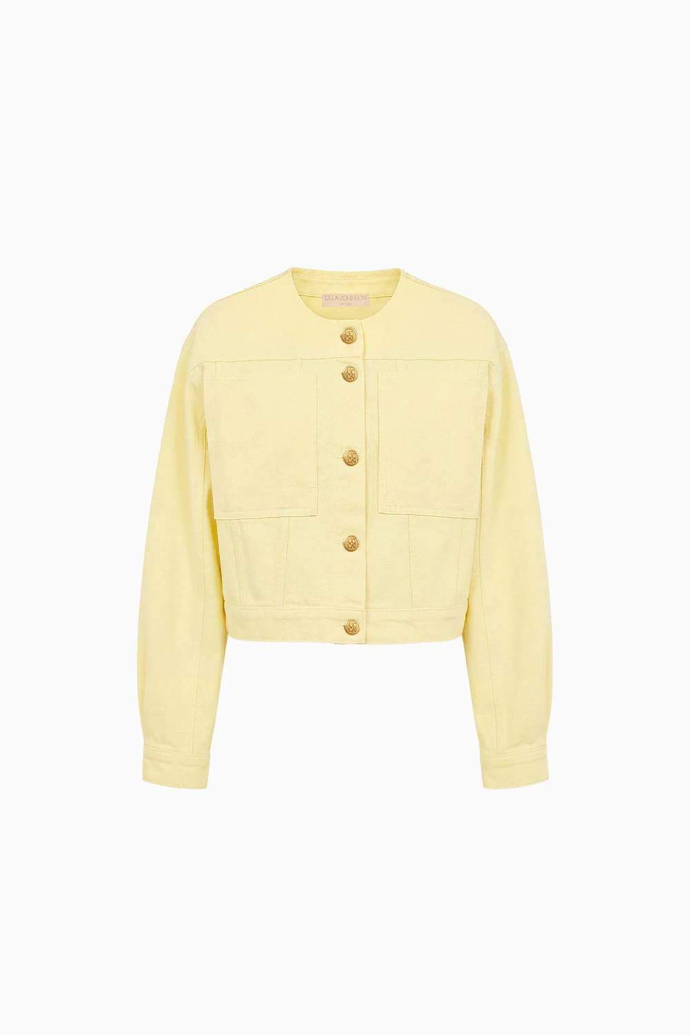 Ulla Johnson - The Briar Collarless Denim Jacket