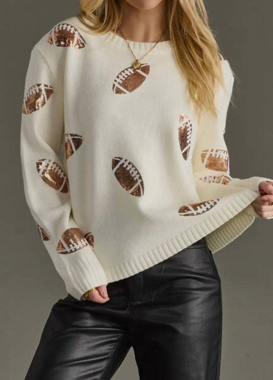 Panache Apparel - Friday Night Lights Sequin Sweater