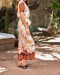 Paparazzi - Satin Border Print Jumpsuit