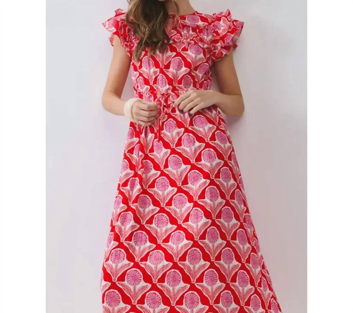 Tcec - Lucy Floral Print Midi Dress