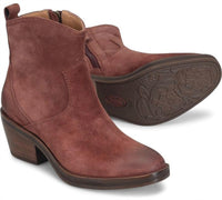 Sofft Women's Shaelynn Western Booties in porto red - women's shoe