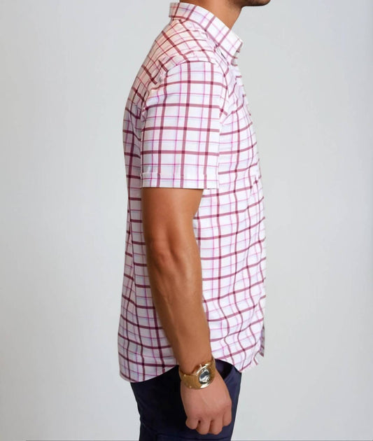 Buki - Carnaby Plaid Short Sleeve Tech Shirt