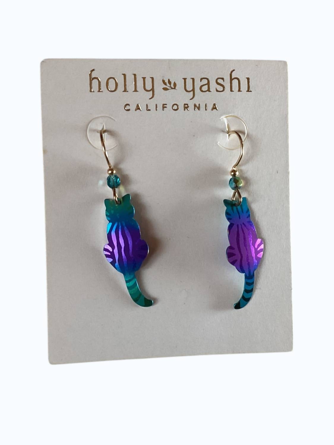 Holly Yashi - Women's Sitting Kitty Drop Earring
