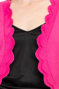 Zac & Rachel - Open Faced Shrug With Tiered Scallop Details