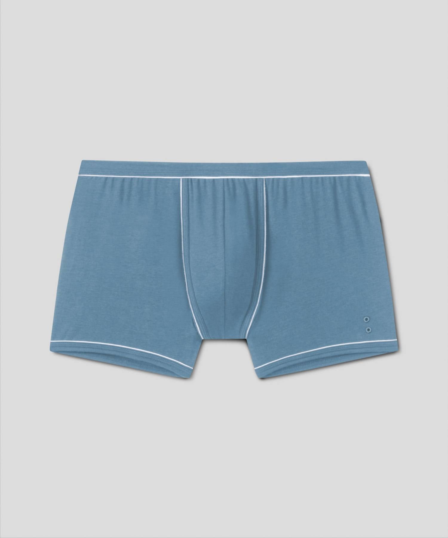 Ron Dorff Boxer Briefs With Piping in atlantic blue - men's item - alternate view