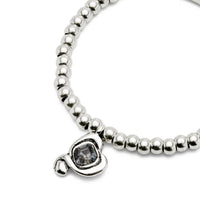 Unode50 - Women's Black Stone Bracelet