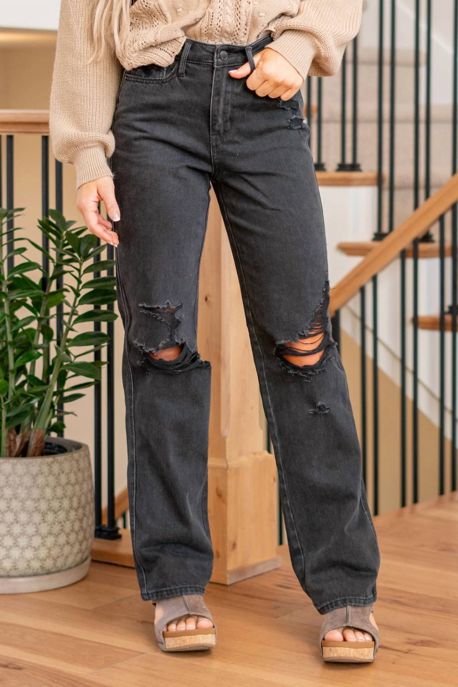 Judy Blue - Rigid Magic 90's Knee Destroy Jeans